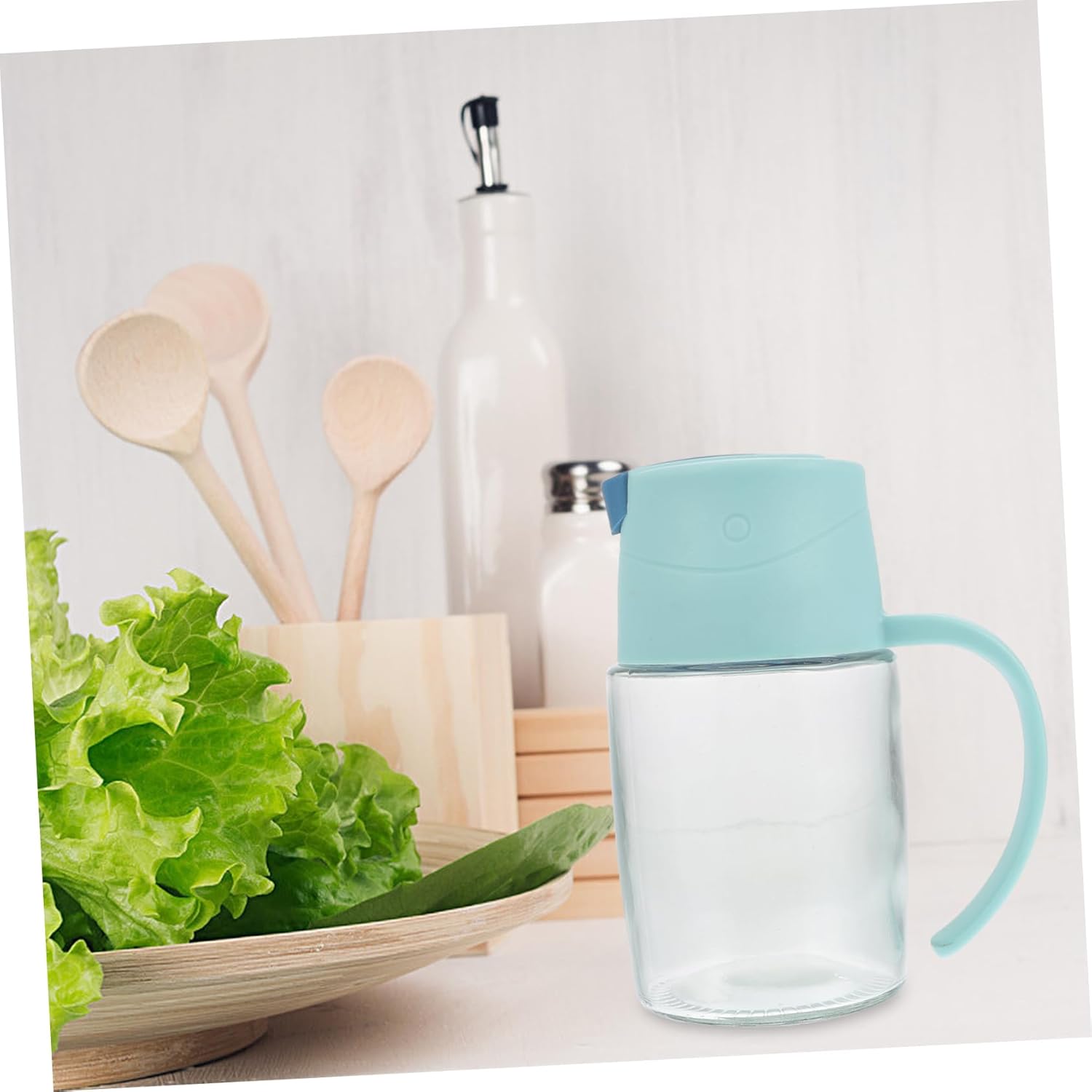 2-Piece Oil Vinegar Dispenser Set Automatic Durable