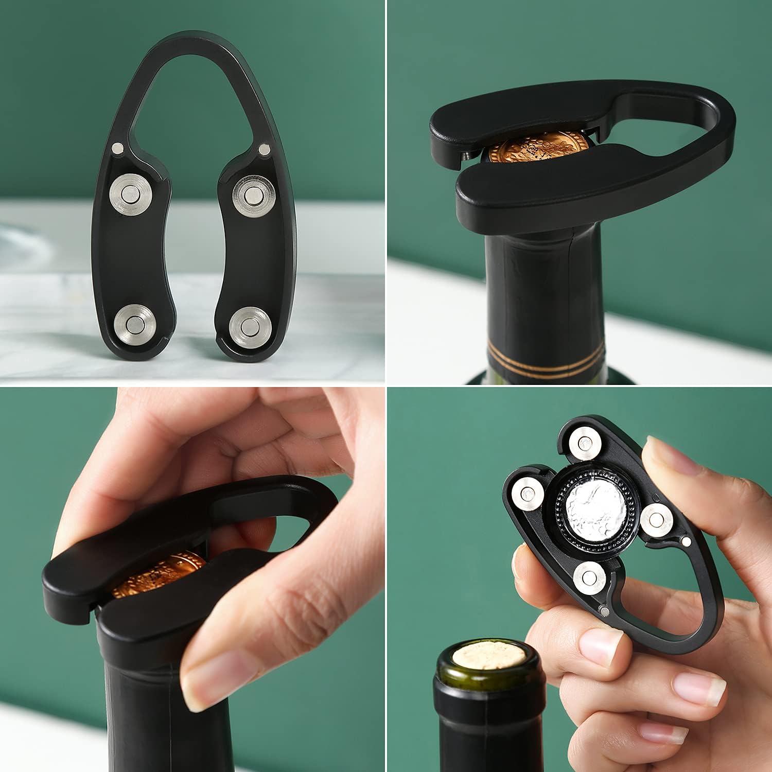 Effortlessly Remove Wine Foil Magnetic Wine Foil Cutter Tool by OHMAXHO
