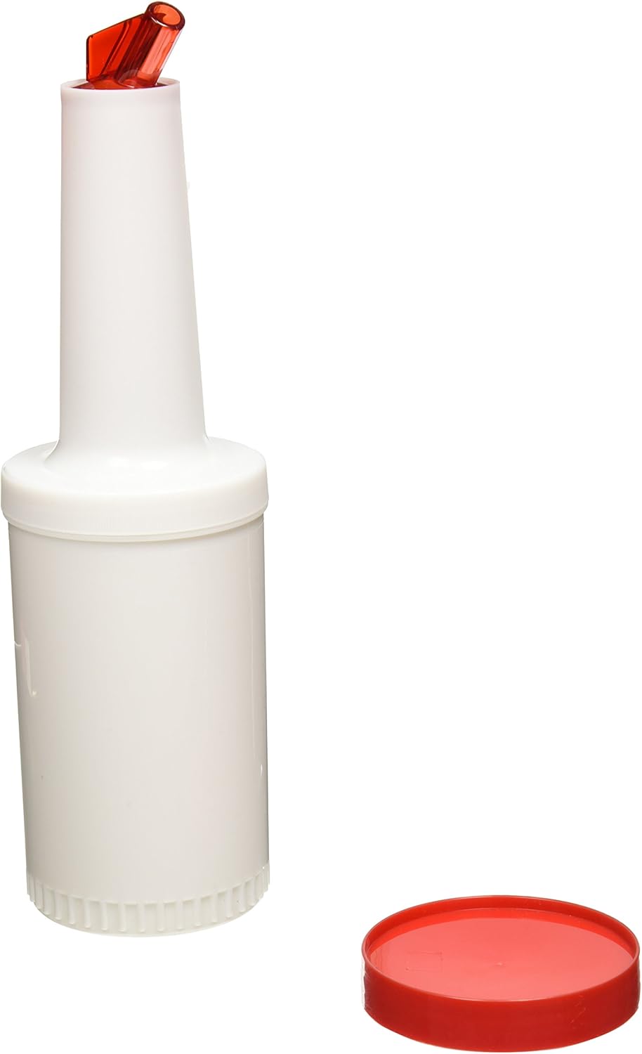 Winco Multi-Pour Bottle with Lid Red Quart