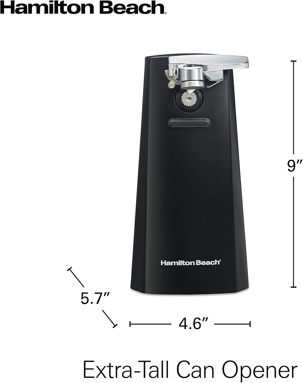 Hamilton Beach Extra-Tall Electric Can Opener with Easy-Clean Lever Sharpener