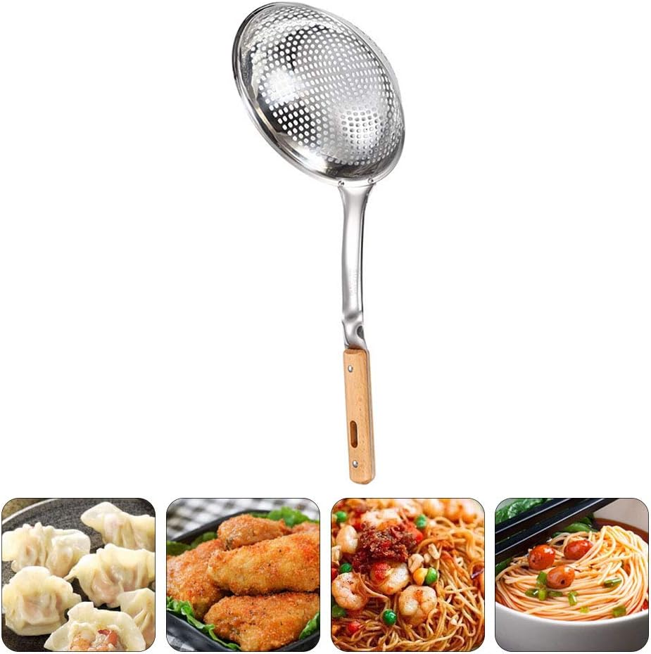 Uonlytech Colander Ergonomic Kitchen Tool Prevent Spills Easy Handling