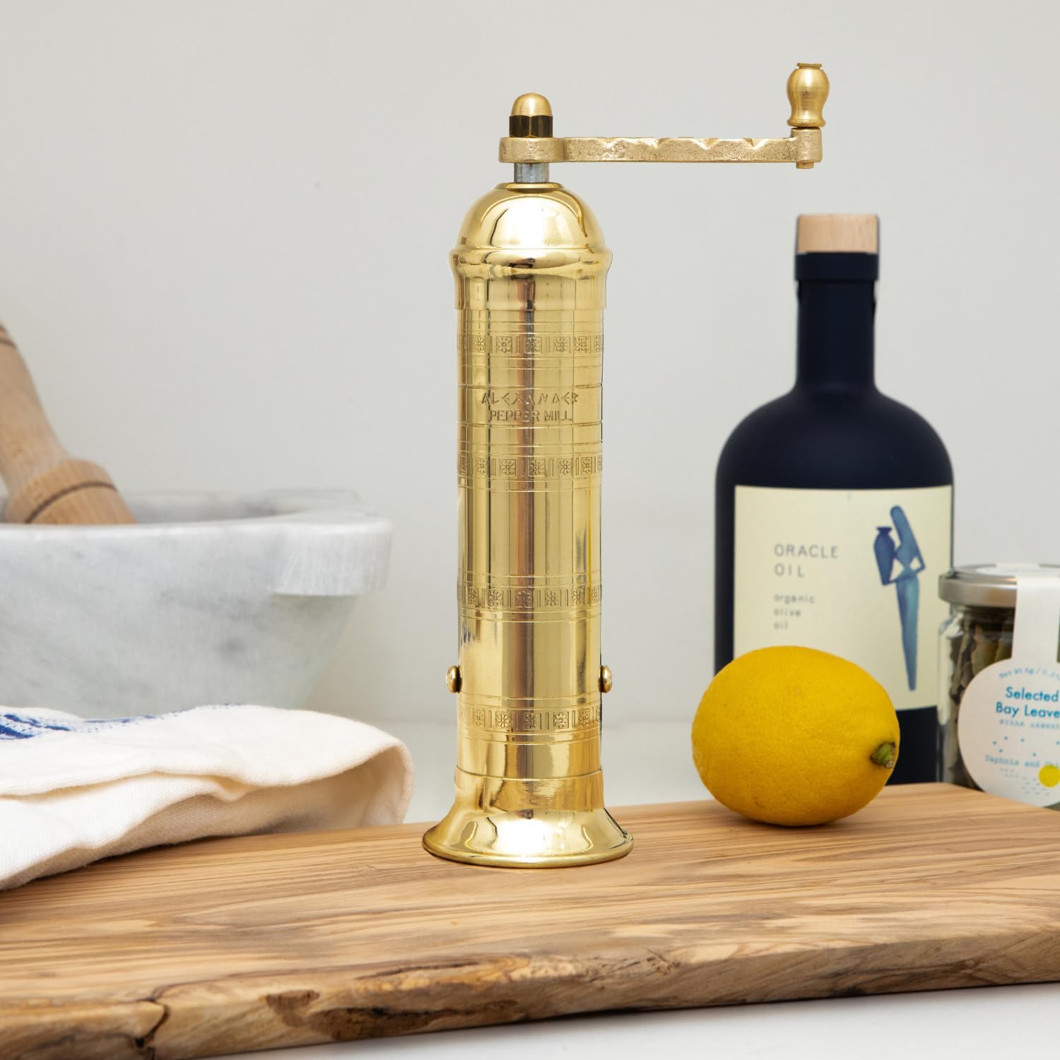 The Original European Mill Brass 8-Inch Pepper
