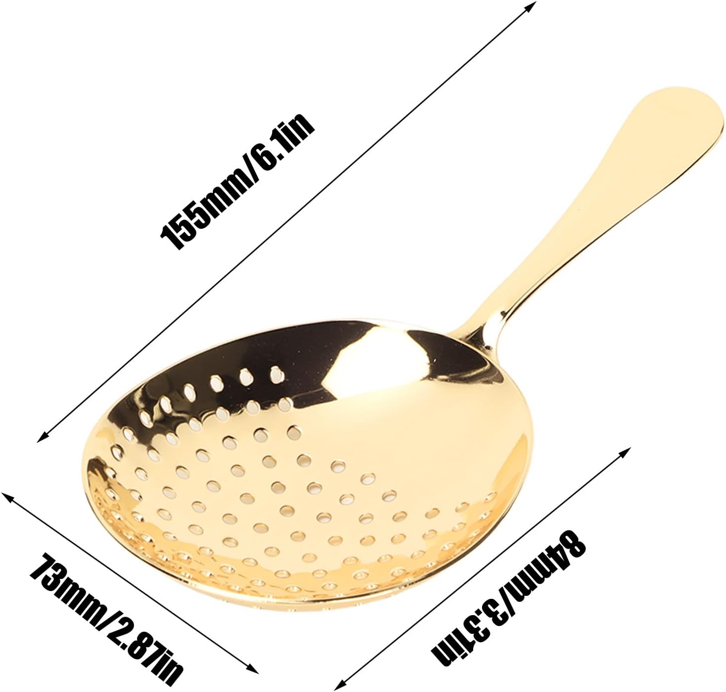 Professional Grade Julep Strainer by Tomotato