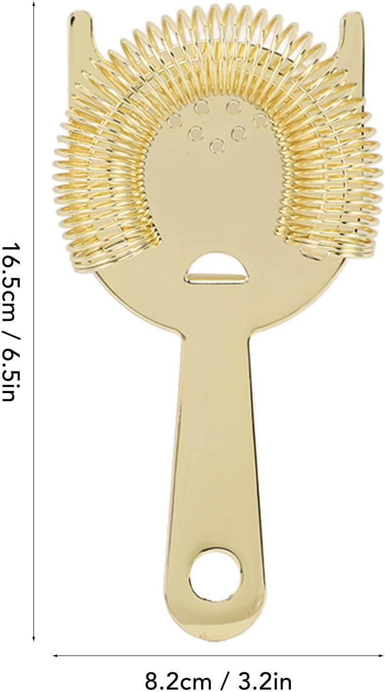 Compact Stainless Steel Cocktail Strainer Long-Lasting