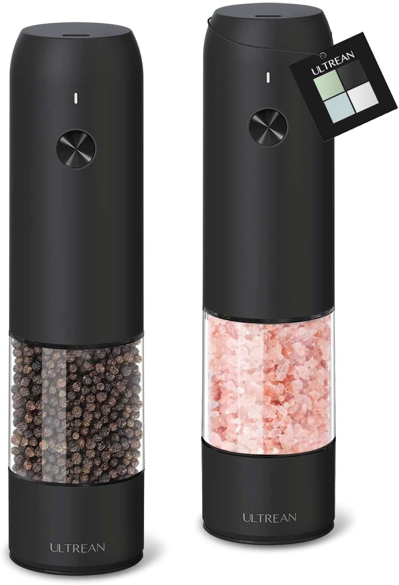 Experience the perfect blend Ultimate Electric Salt and Pepper Grinder Set 2-Pack
