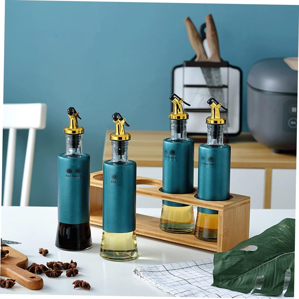 DECHOUS 12-Pack Oil Nozzle Syrup Pump Oil Bottle Dispenser