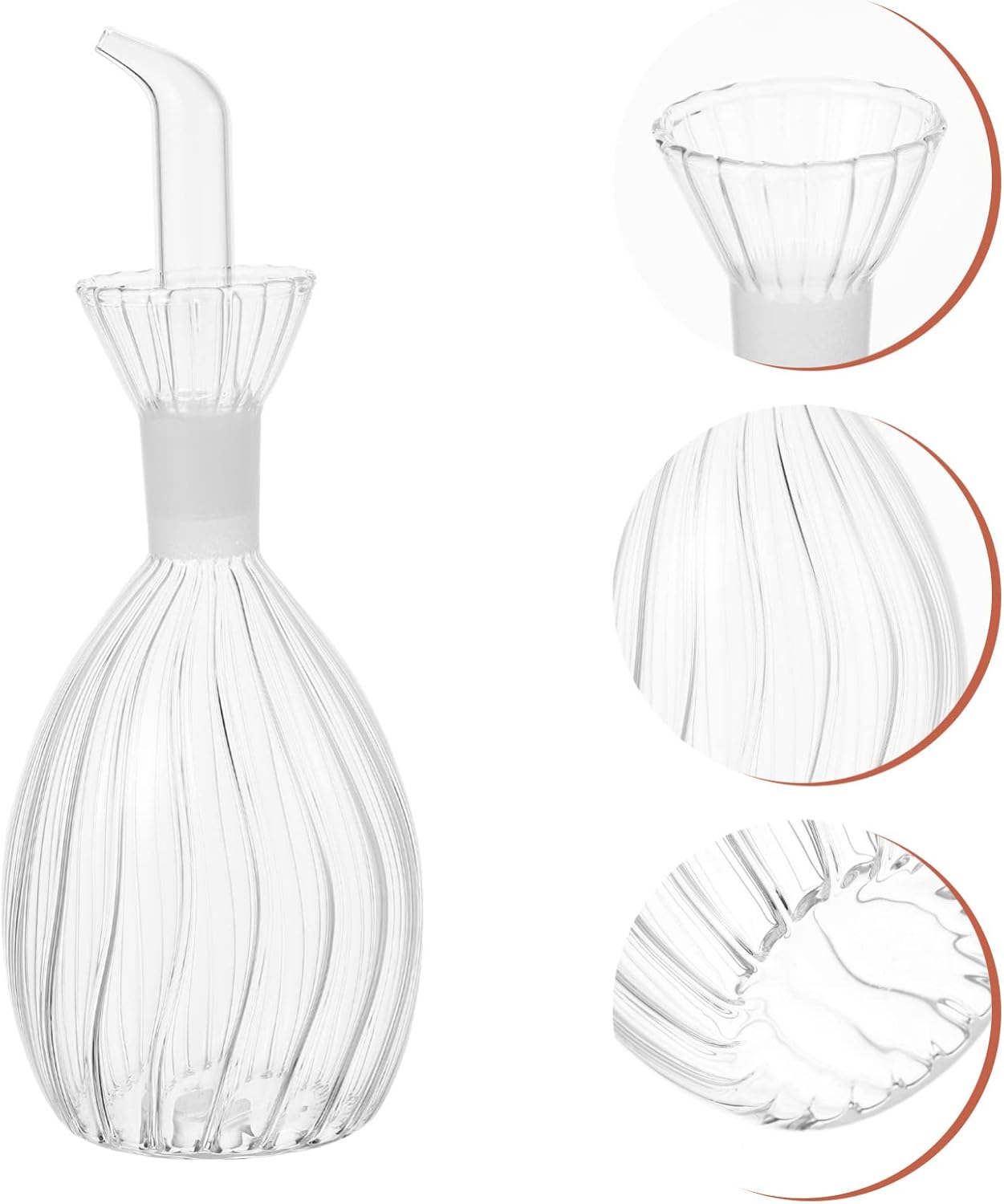 Hemoton Glass Anti-Spill Seasoning Pot