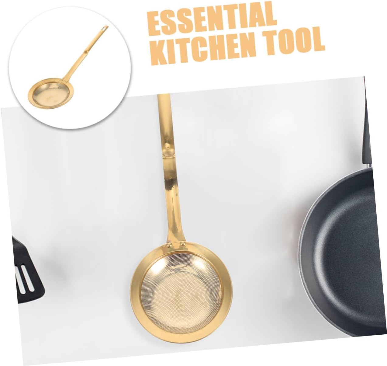 Stainless Steel Skimming Spoon Set for Cooking Grease Strain