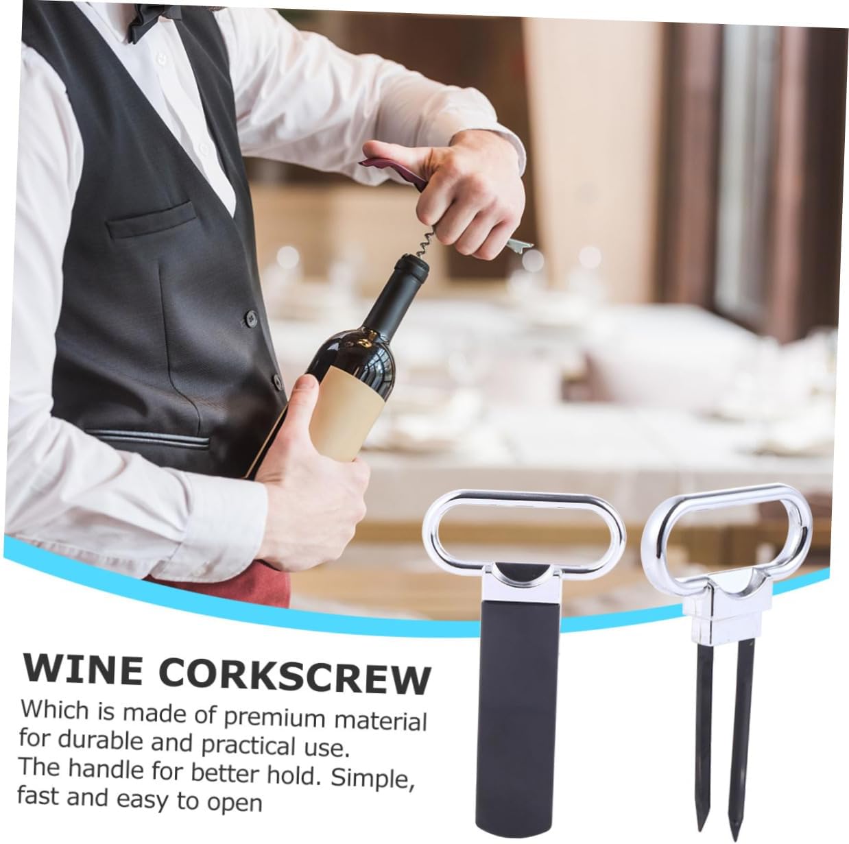 Effortless Wine cork Remover Portable