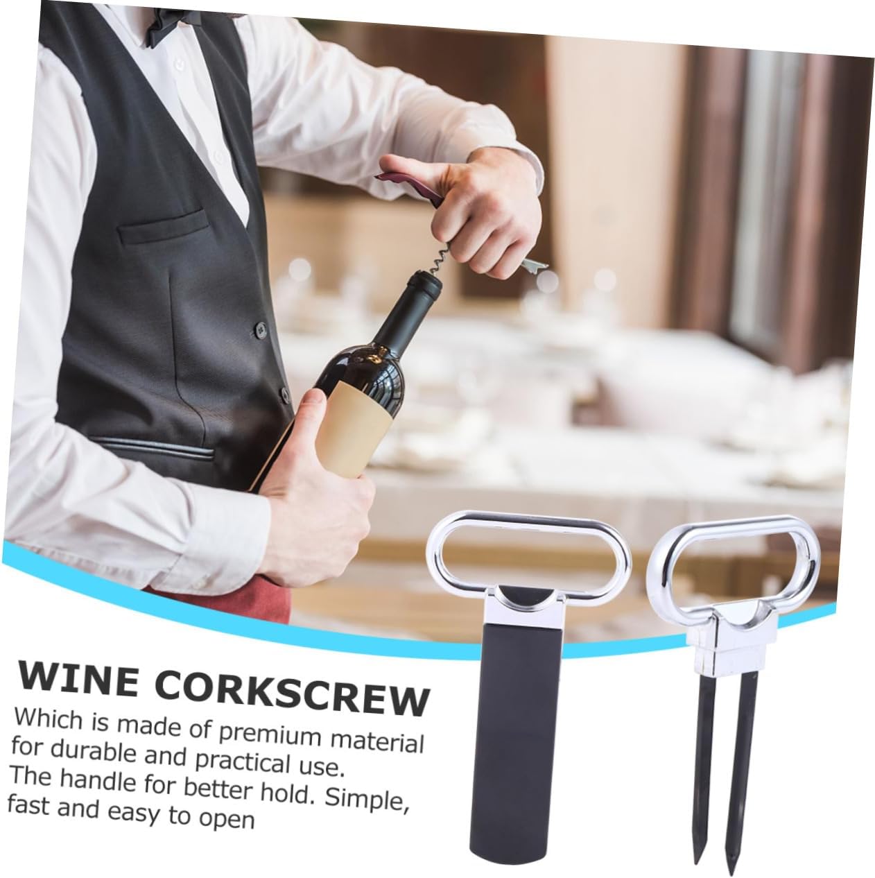 Luxshiny - 1pc Wine Cork Remover