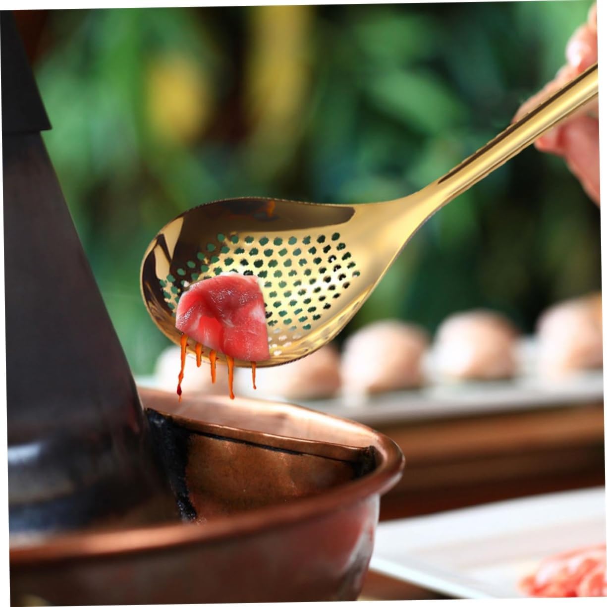 HOLIDYOYO - Stainless Steel Colander for Kitchen Gadget