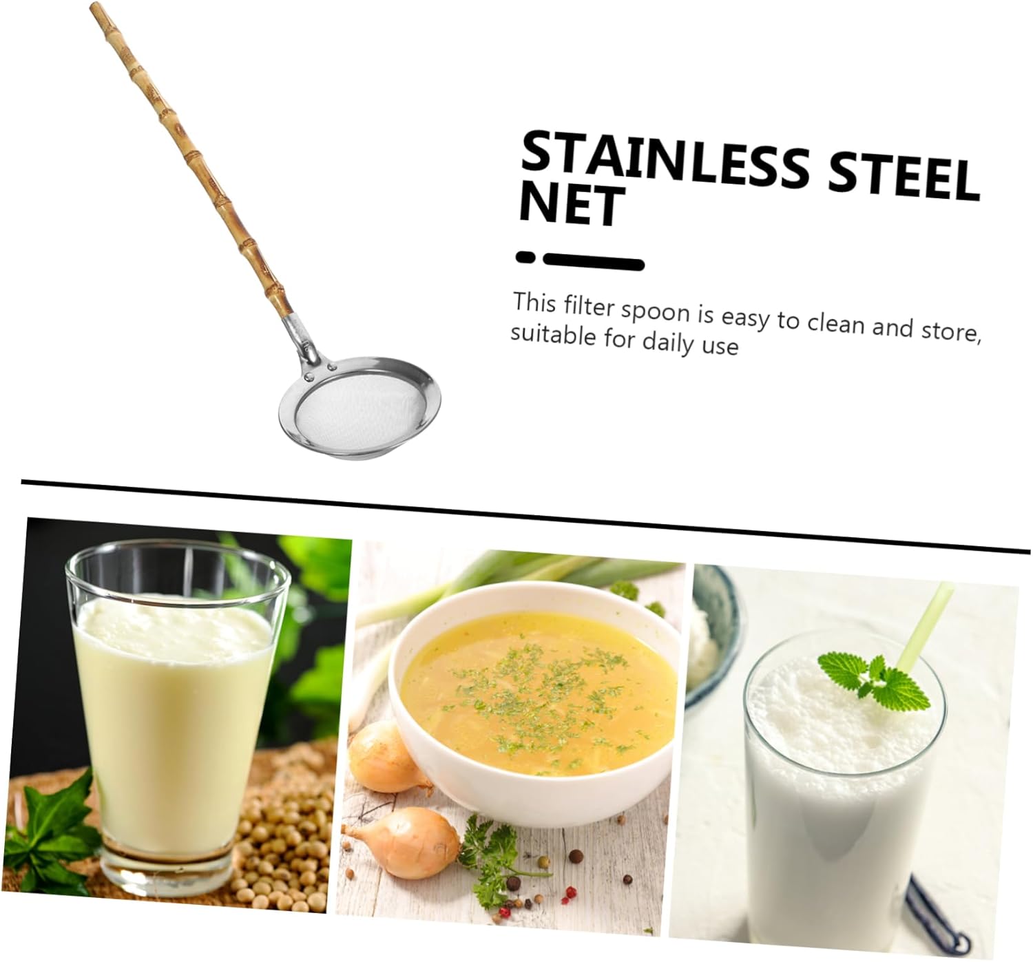 Luxshiny Stainless Steel Spoons Kitchen Tool