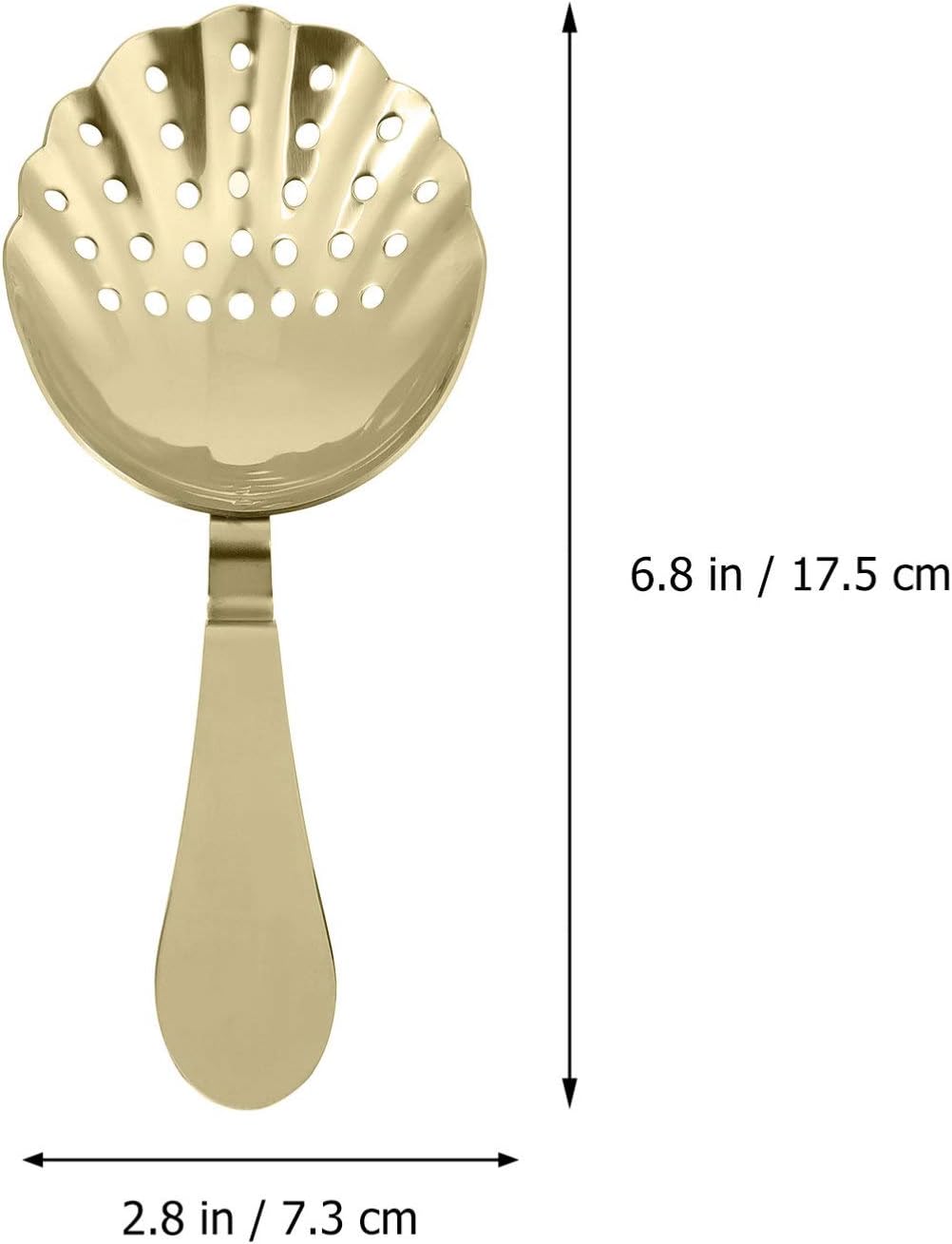 Hemoton 1-Piece Bar Strainer for Bartenders Durable Elegant