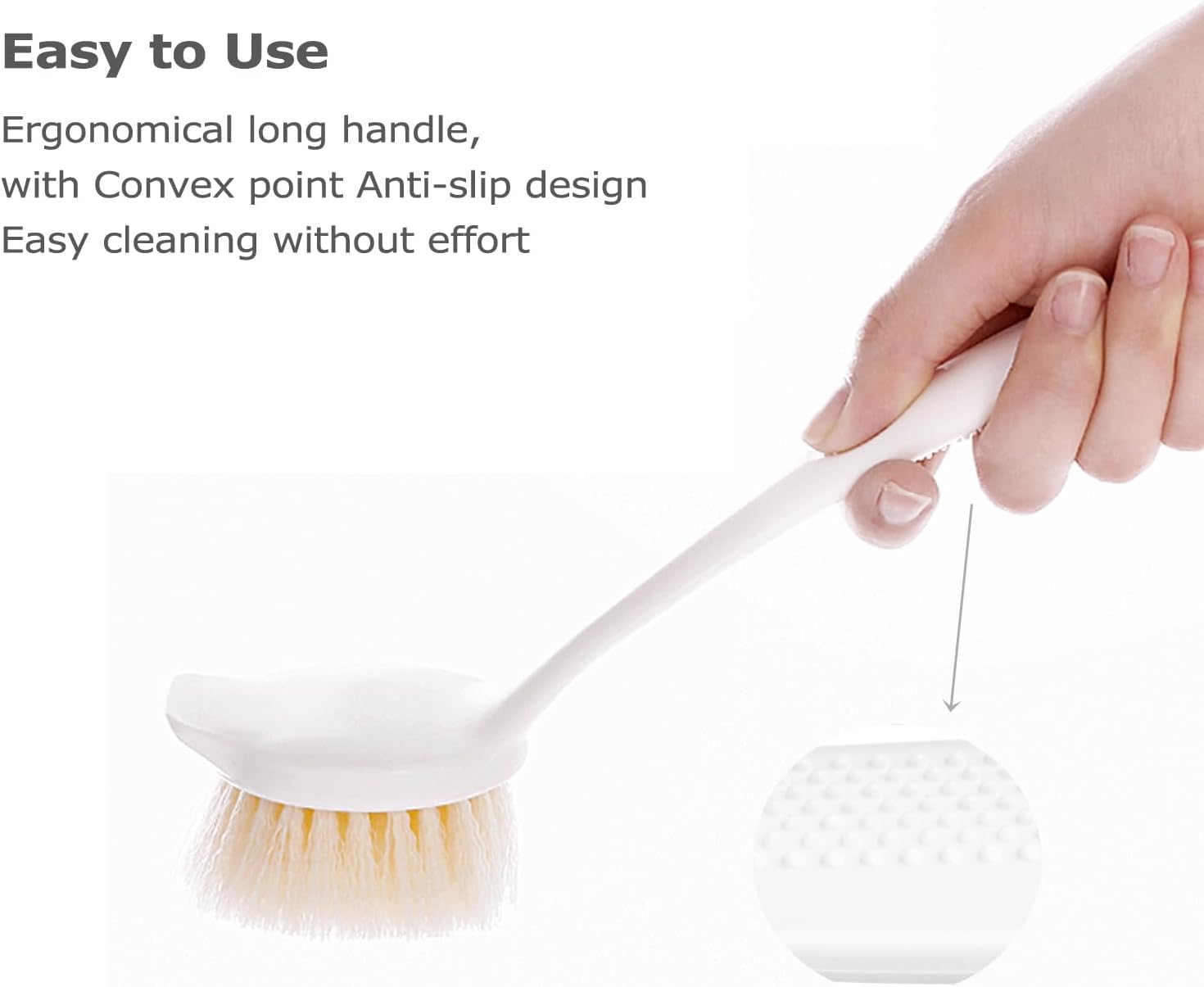 2-Pot Cleaning DishBrush Set with Handle