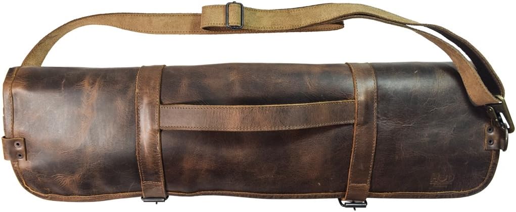 Rustic Leather Knife Roll Bag
