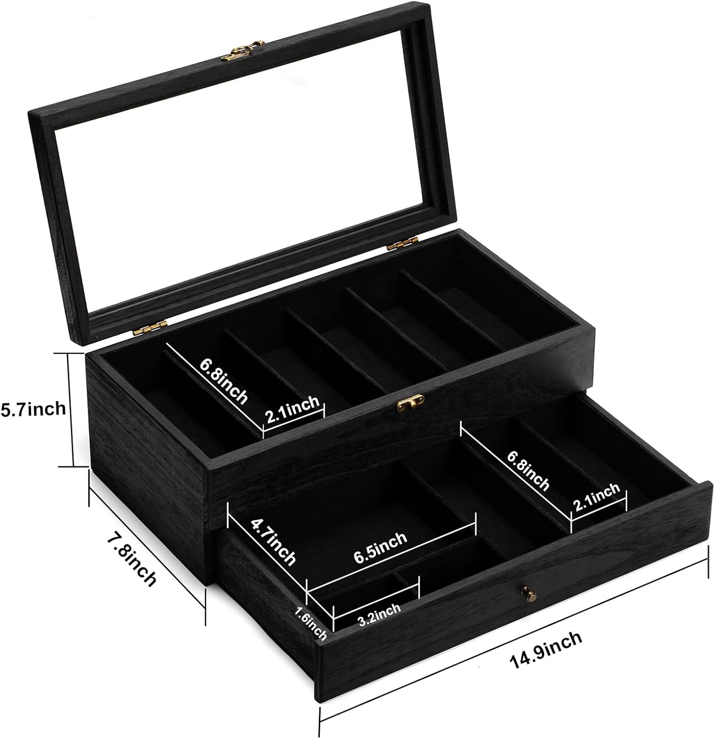 2-Layer Knife Display Case for 9-15 Knives