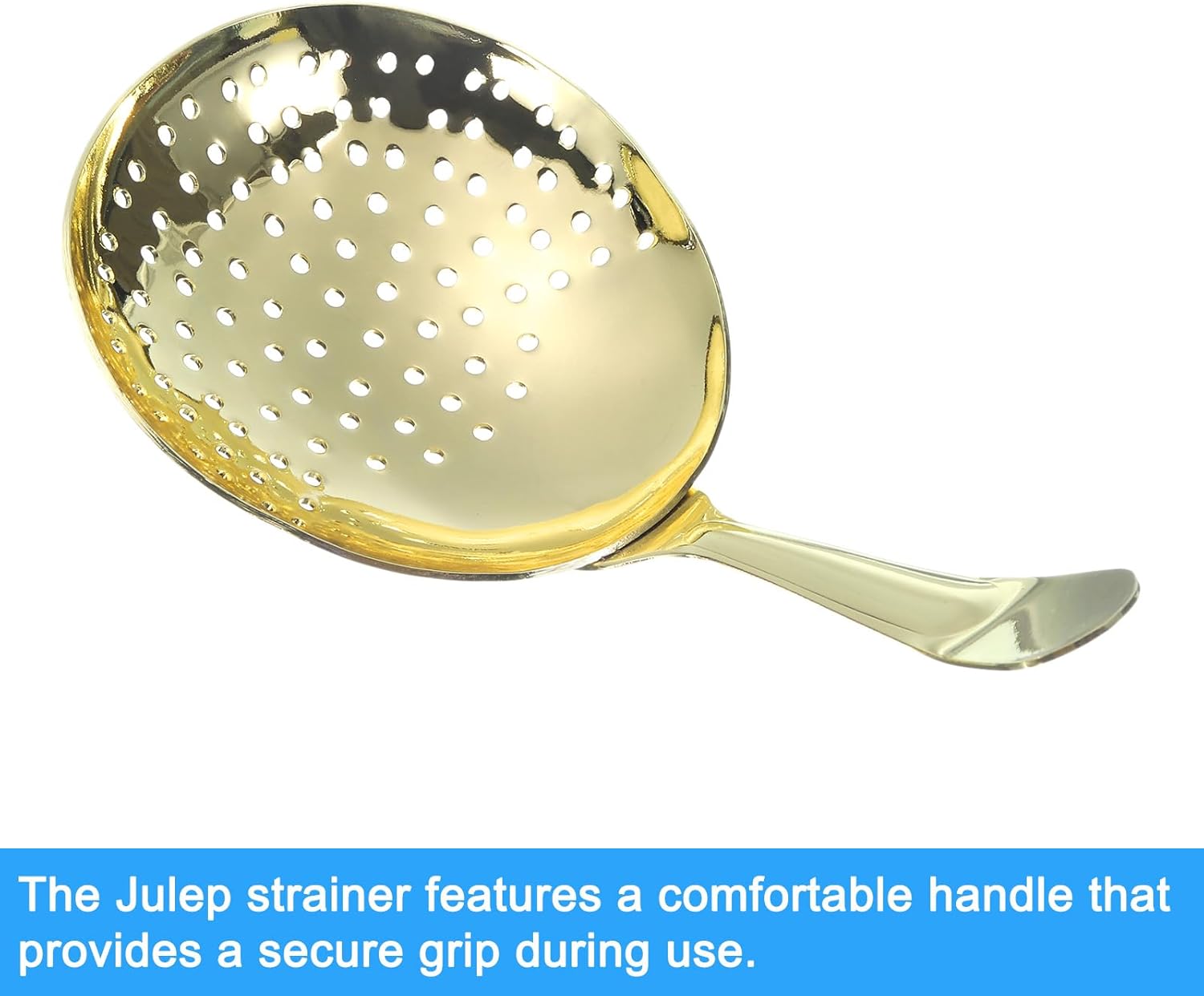 Stainless Steel Cocktail Shaker Julep 155mm Gold Bar Accessory