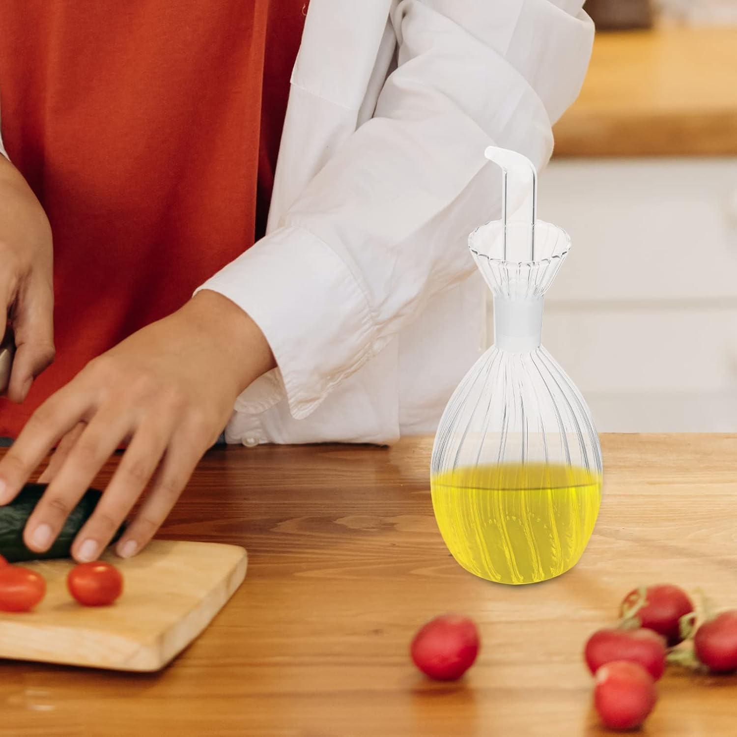 Hemoton Glass Anti-Spill Seasoning Pot