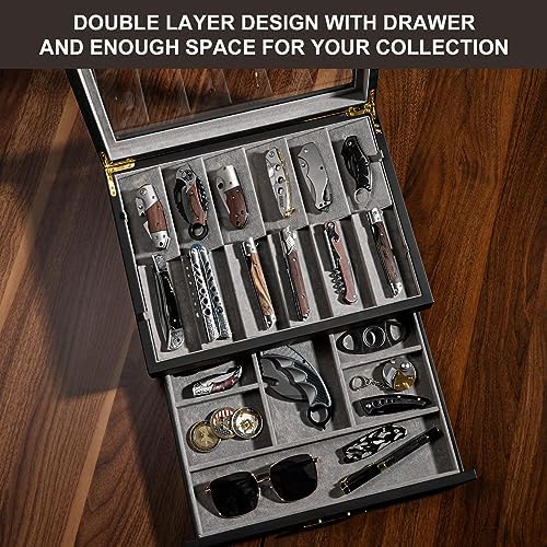 Ultimate Pocket Knife Display Case for Collections Gift