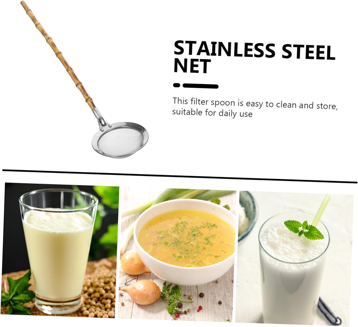 PrettyZoom Stainless Steel Colander
