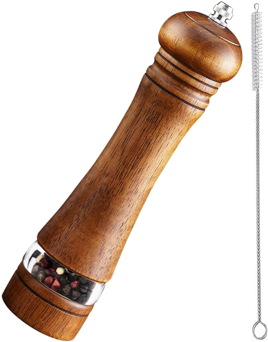 Adjustable Wooden Pepper Grinder for Precision Grading