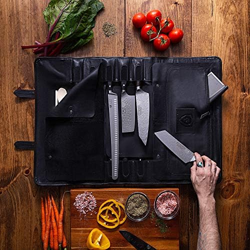 Premium Leather Knife Roll Bag for Professional Chefs