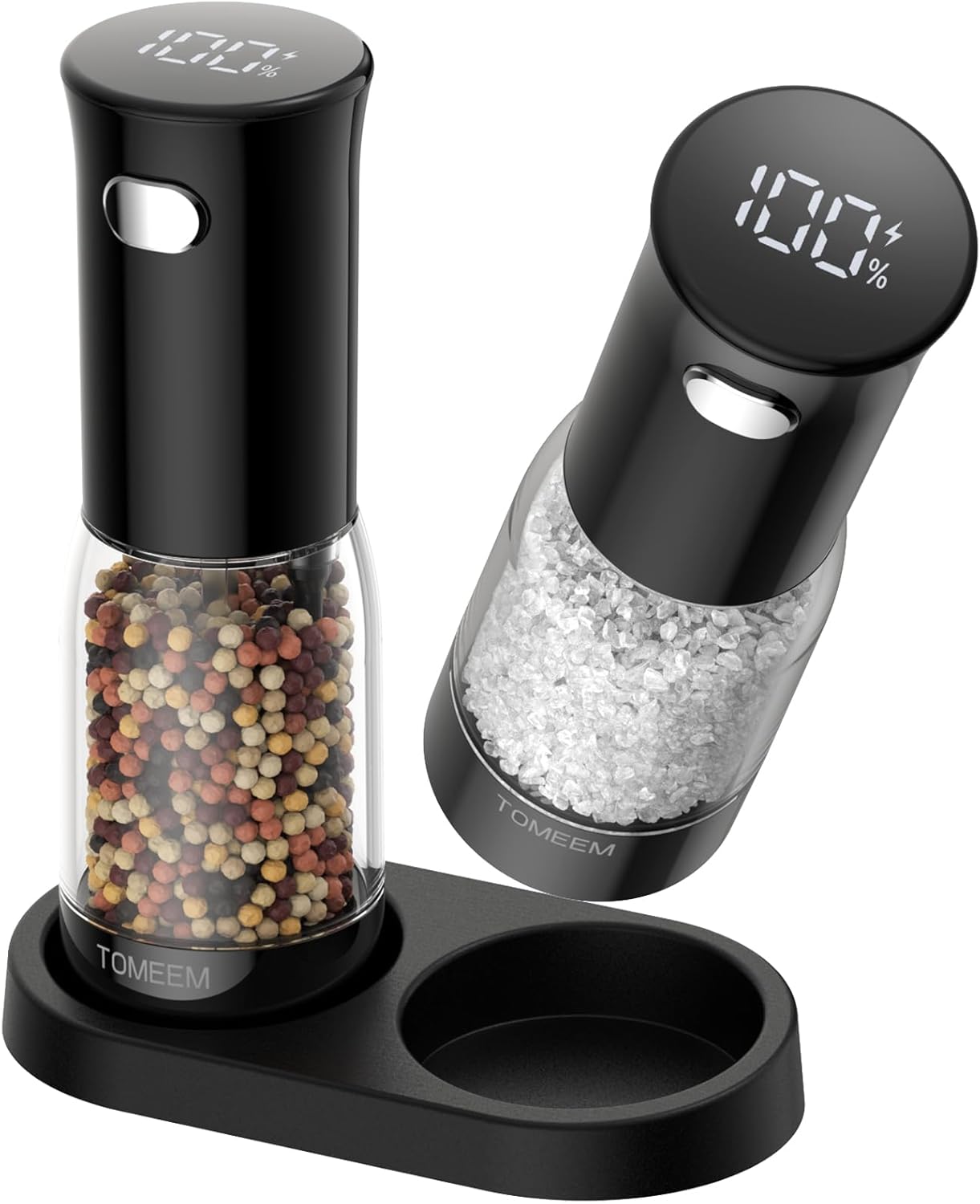 Elevate Your Seasoning with TOMEEM Electric Salt Pepper Grinder Set