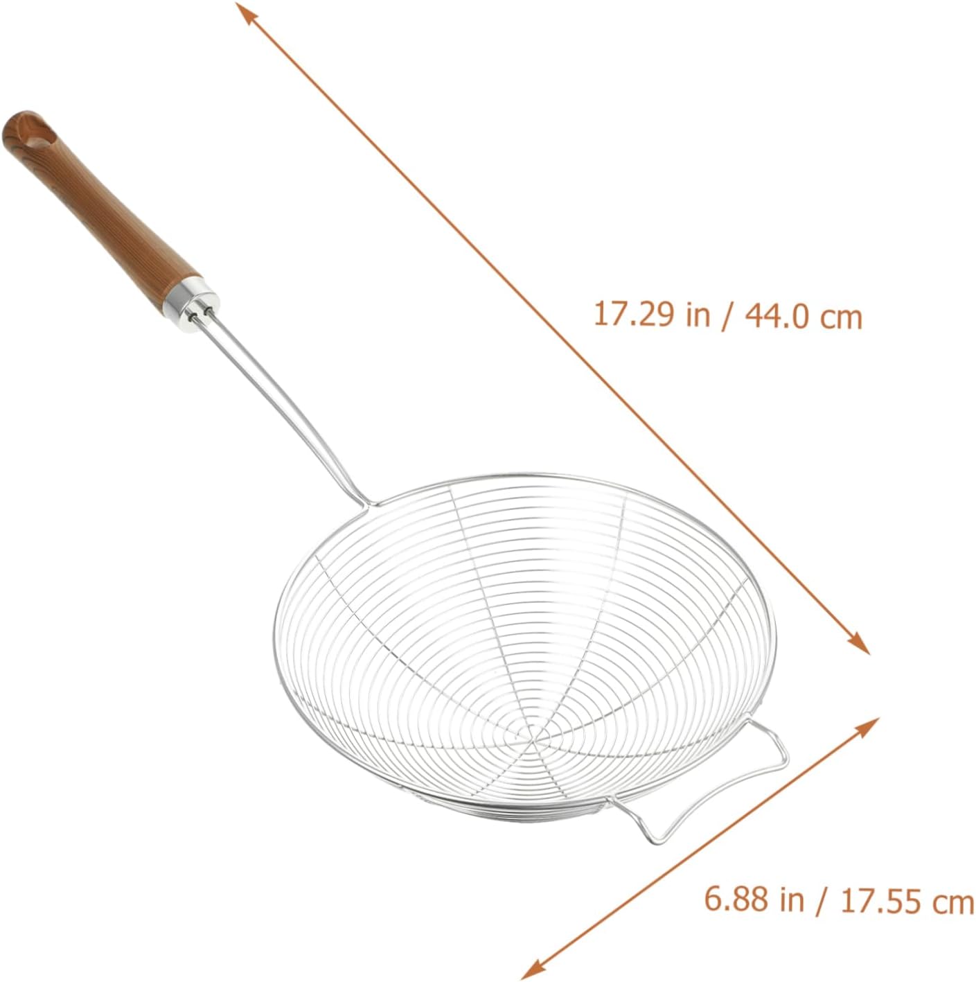 Cabilock Stainless Steel Skimmer Ladle 304 Mesh Strainer