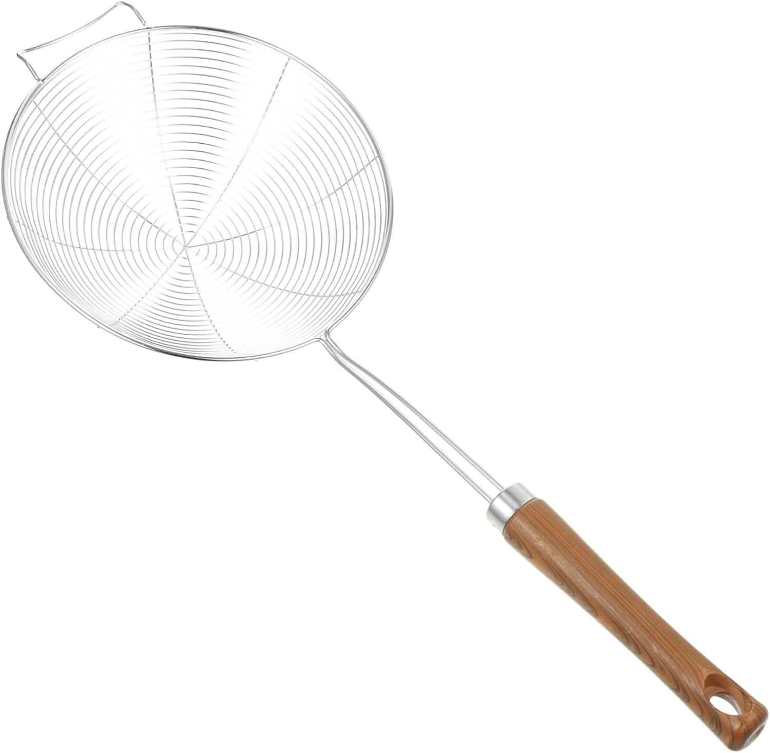 Luxshiny 304 Stainless Steel Mesh Strainer with Wooden Handle