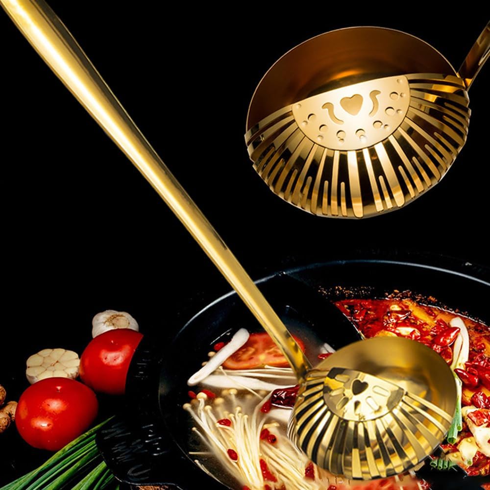 OULIGET 2-in-1 Strainer Ladle