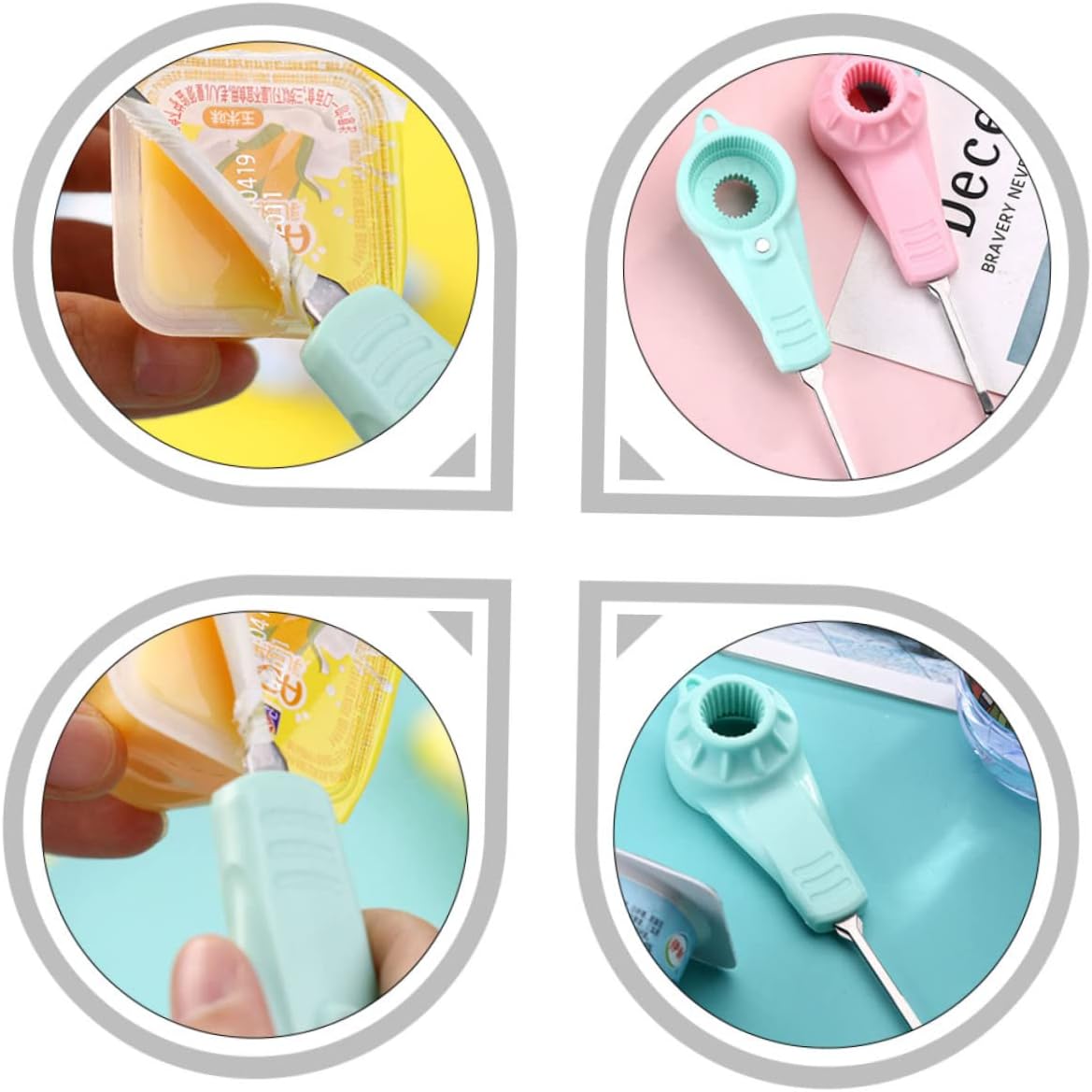 SHOWERORO Sky-Blue Electric Bottle Opener withMultiple Functions