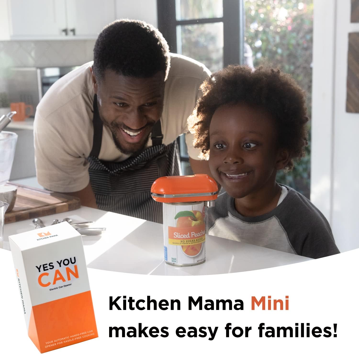 Mini Electric Can Opener Smooth Edge One-Button Press