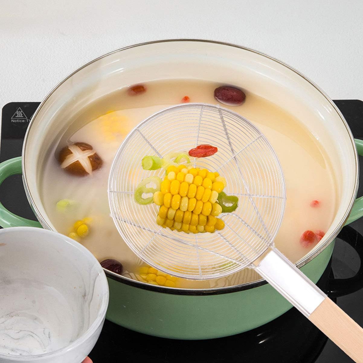 Hemoton Fried Food Basketpered Skimmer Set