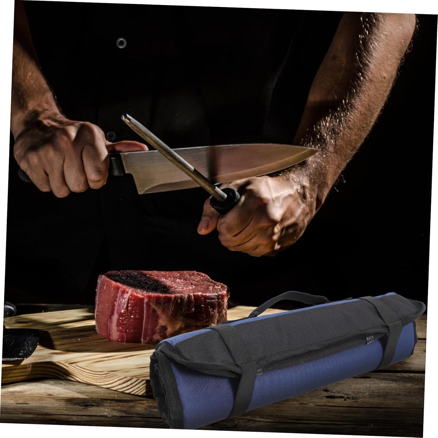 OKUMEYR Chef Bag Slot Portable Knife Holder Chef Knife Carrying Case