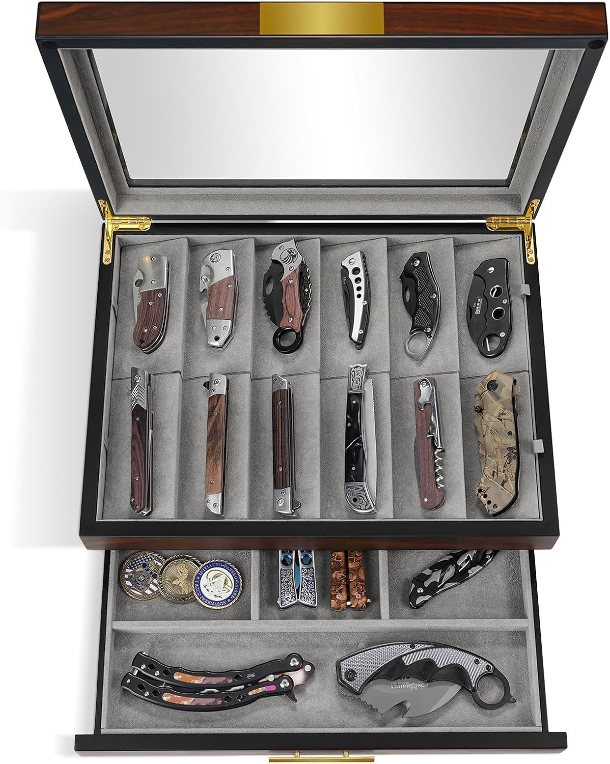Ultimate Pocket Knife Display Case for Collections Gift