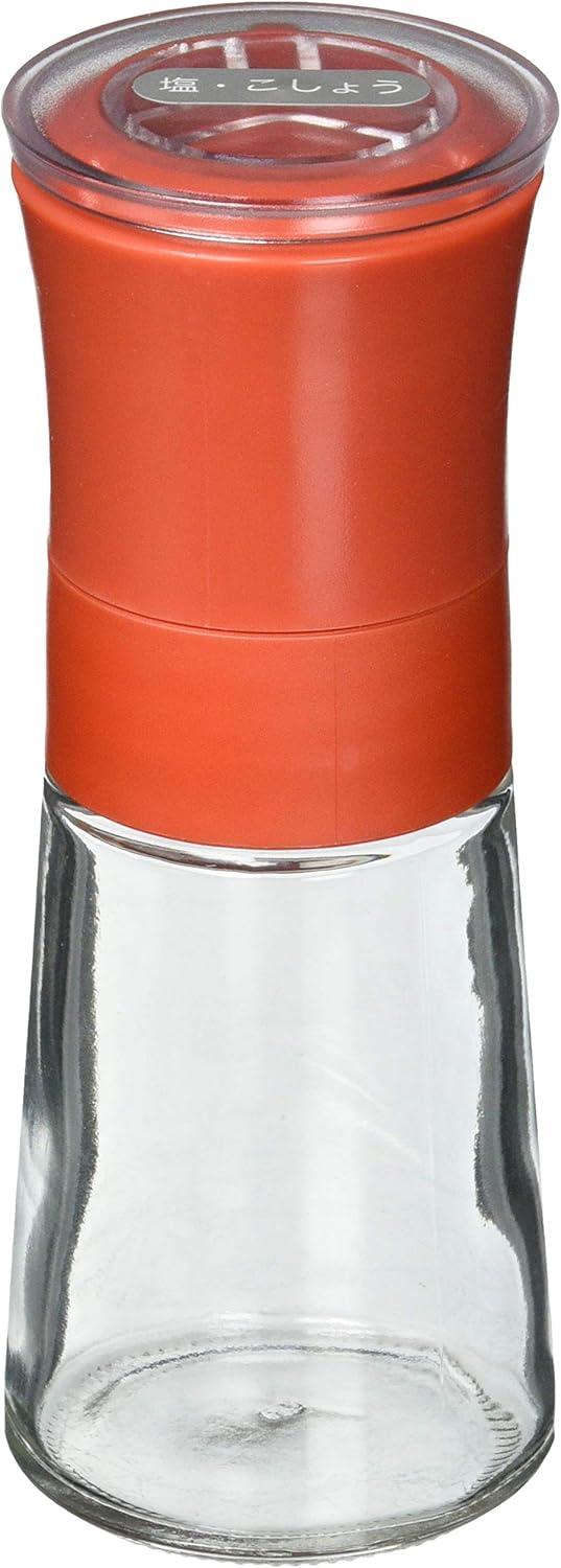 Delightful Design Risu Red Pepper Mill Salt Pepper Shaker Set