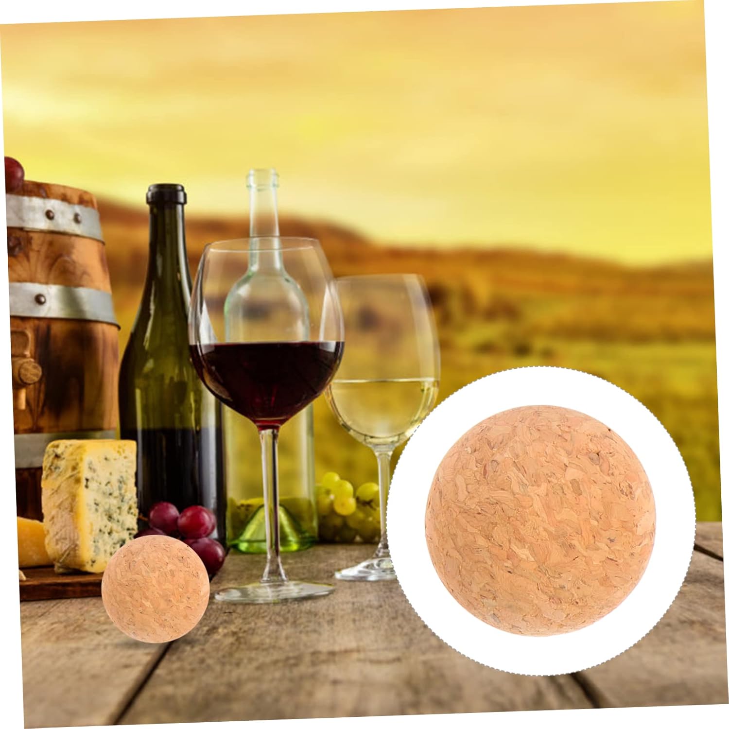 4 Pcs 100 Organic Wine Stoppers