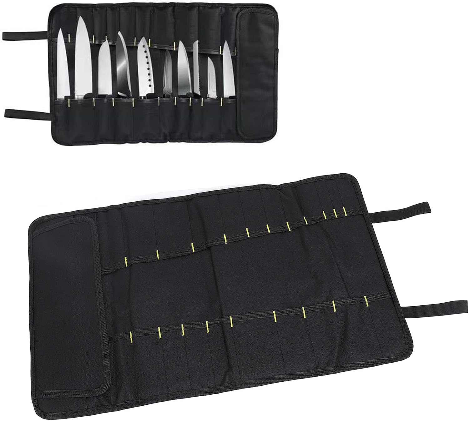 Tissting Chef Knife Bag 20 Slots - Storage Case for Cutlery Tools