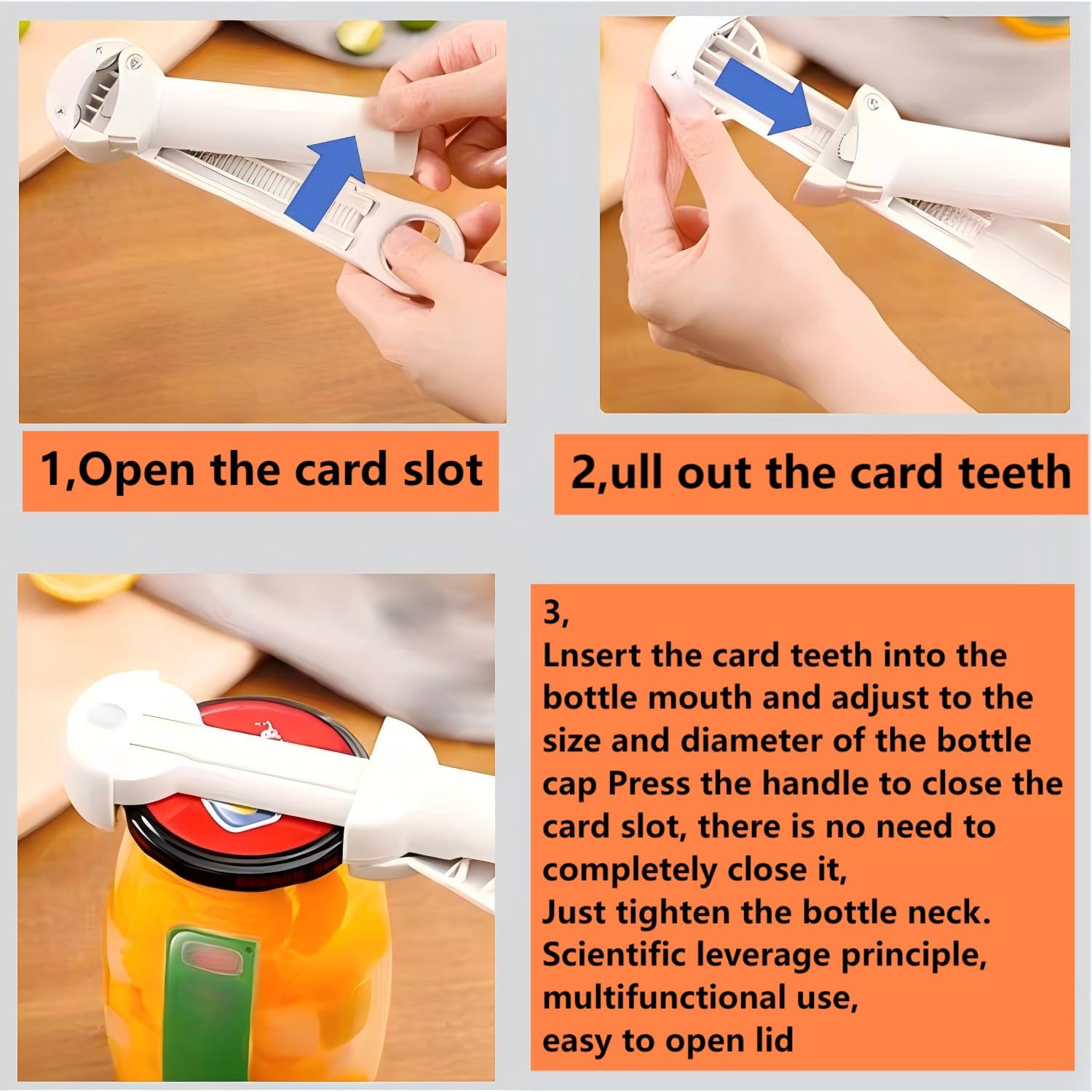 5-in-1 Bottle Can Opener Black