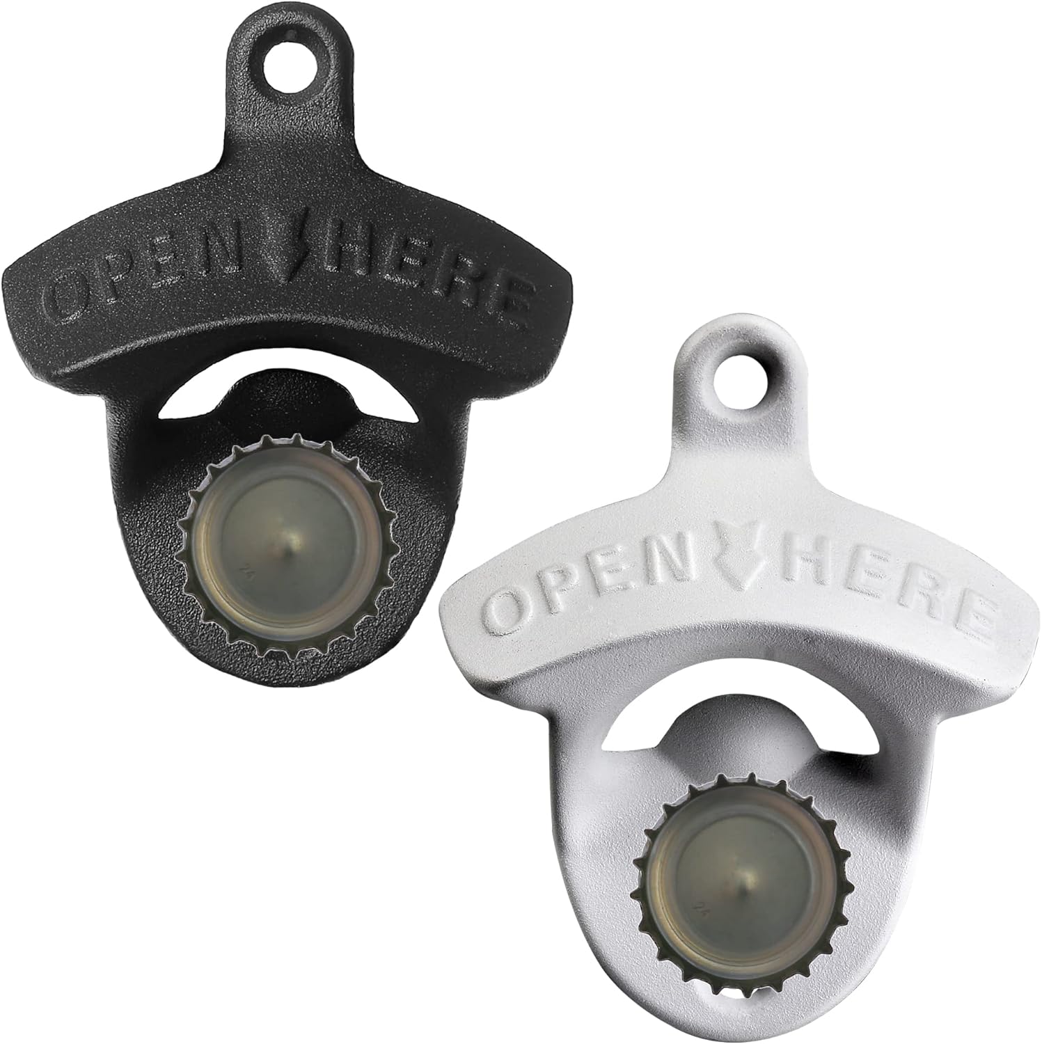 Magnetic Wall-Mounted Beer Opener with Built-in Magnets - Easy to Use Durable