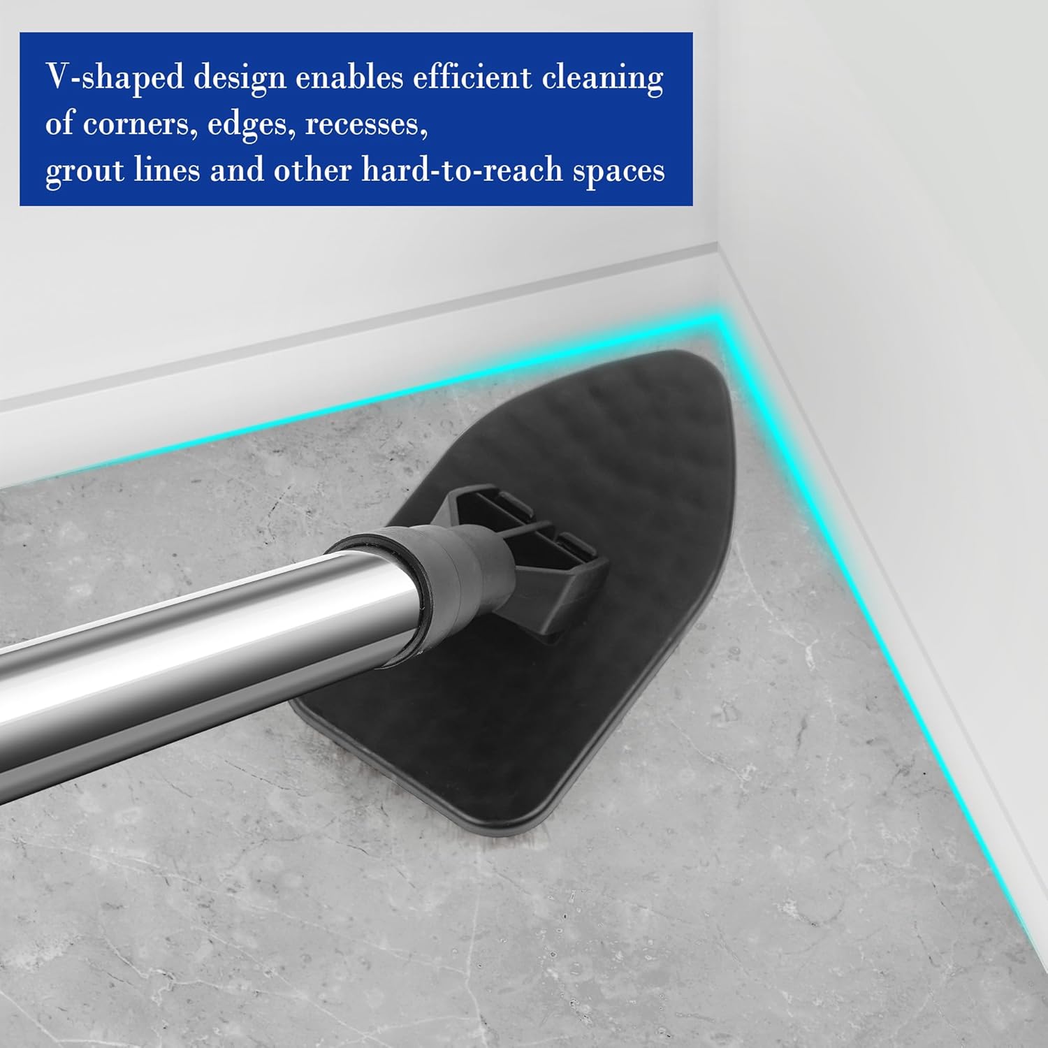 Tub Tile Scrubber Brush with 180 Rotation Extendable Design