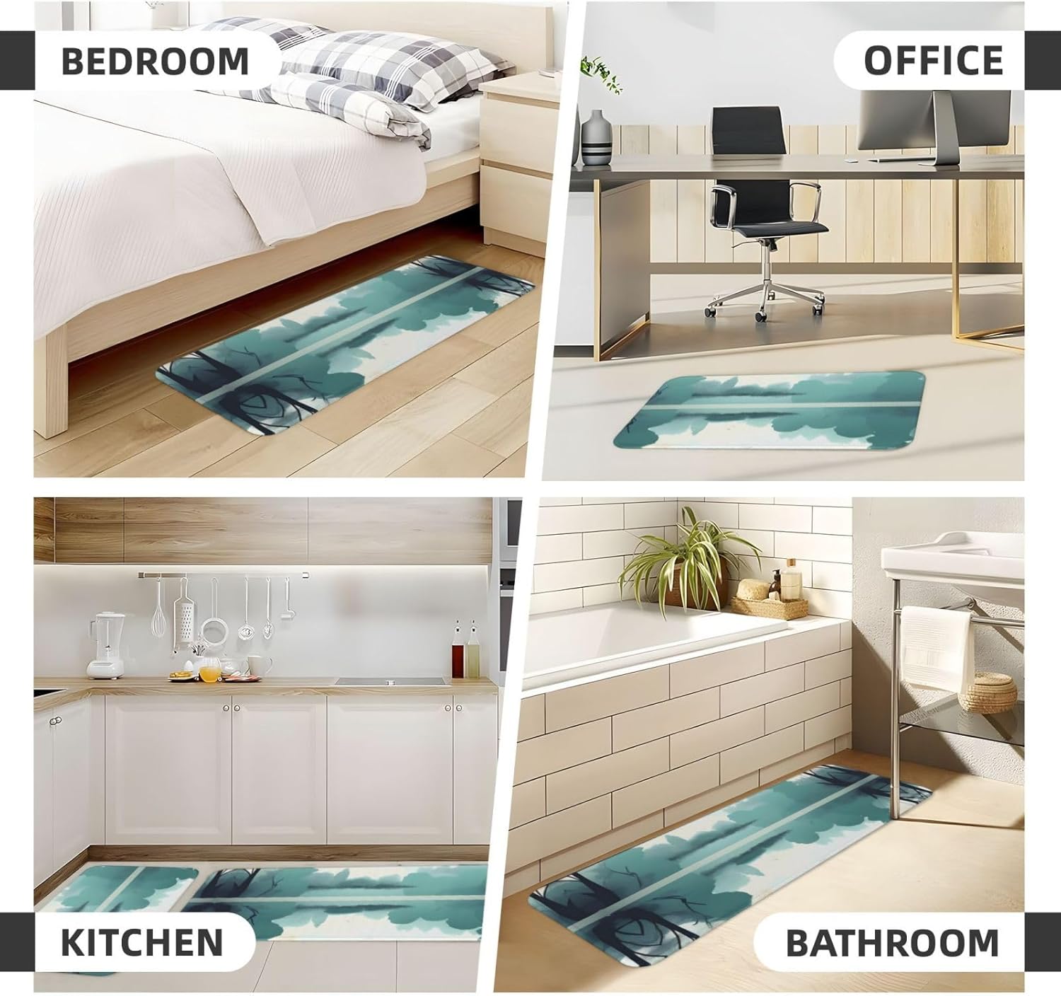 Fallen Leaves Kitchen Mats