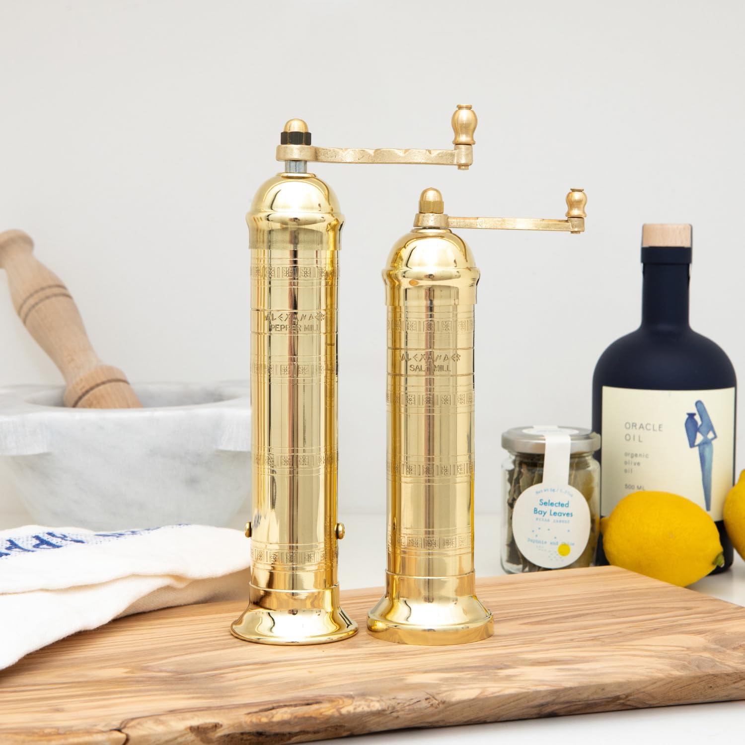 The Original European Mill Brass 8-Inch Pepper