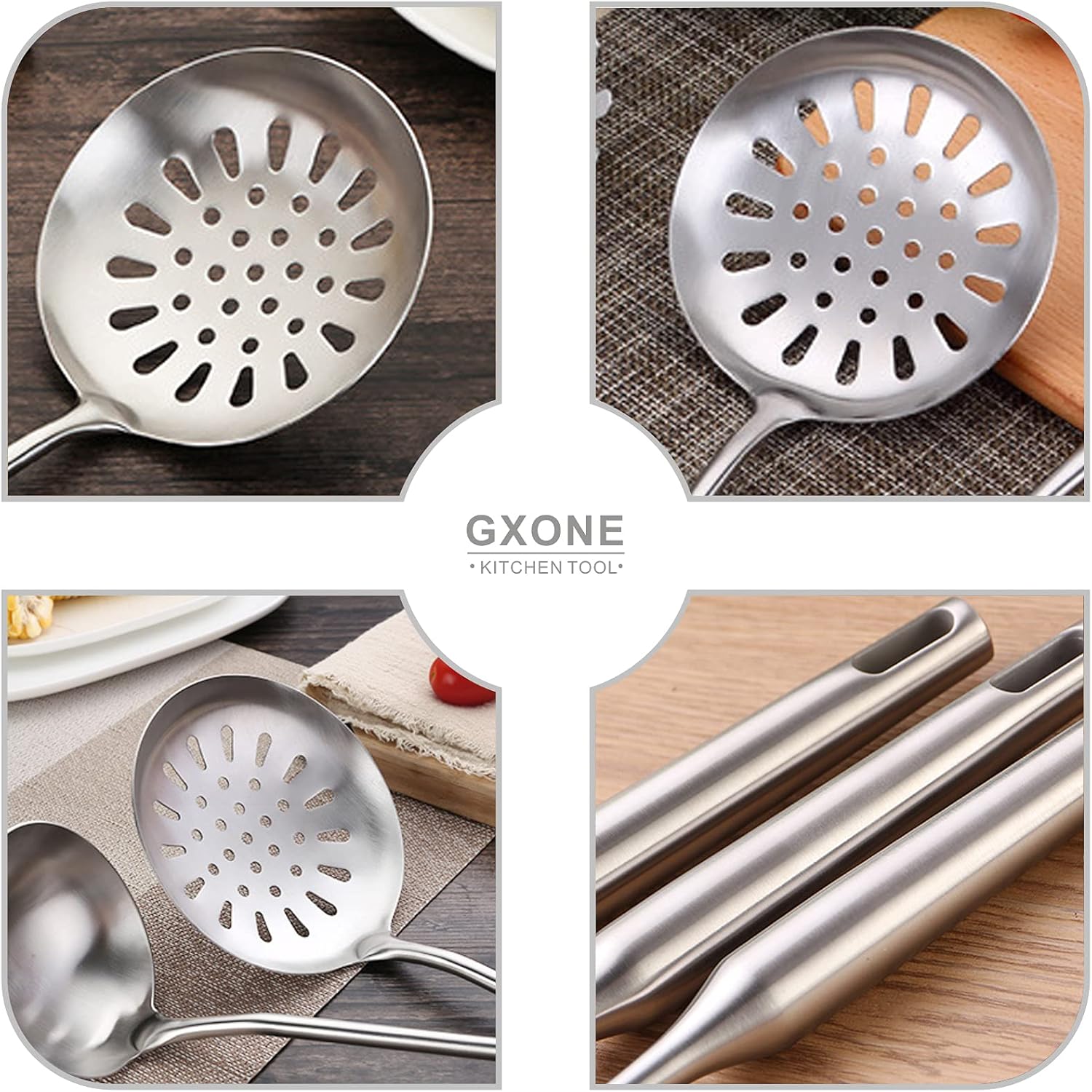 Sturdy Stainless Steel Skimmer Spoon
