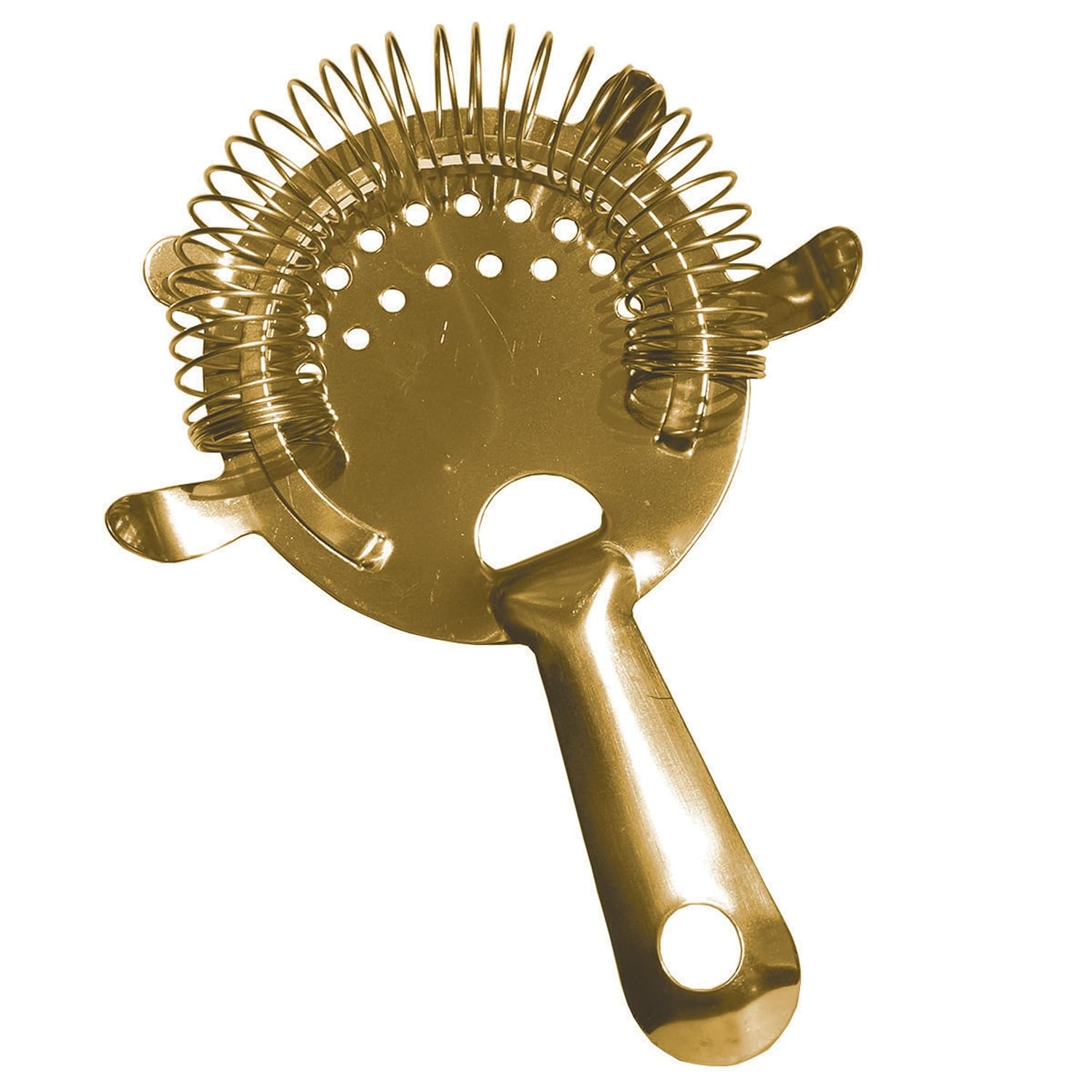 Spill-Stop PVD Gold Cocktail Strainer 6