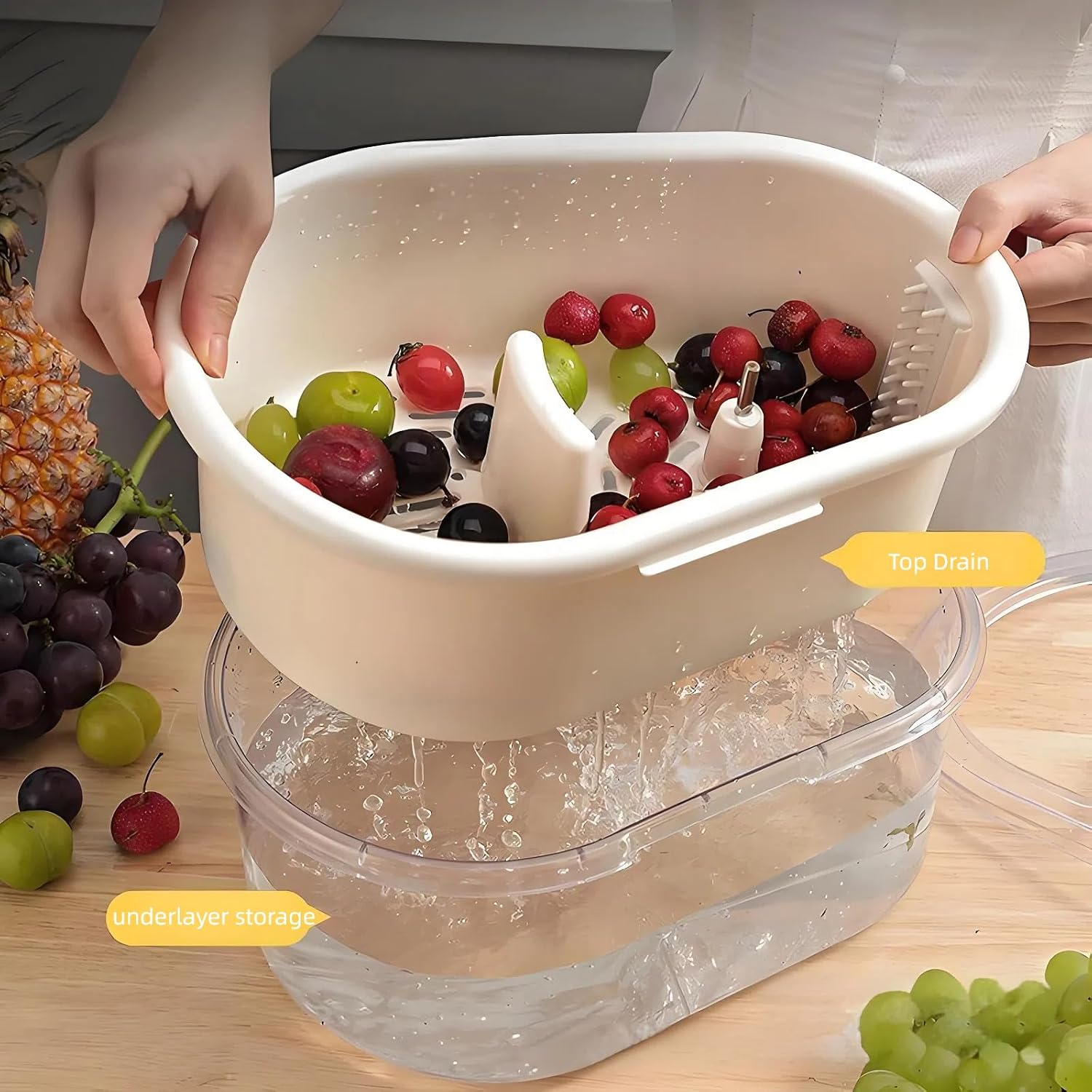 SpinCycle Prodigy - Efficient for Rotating and Cleaning Fruits Vegetables