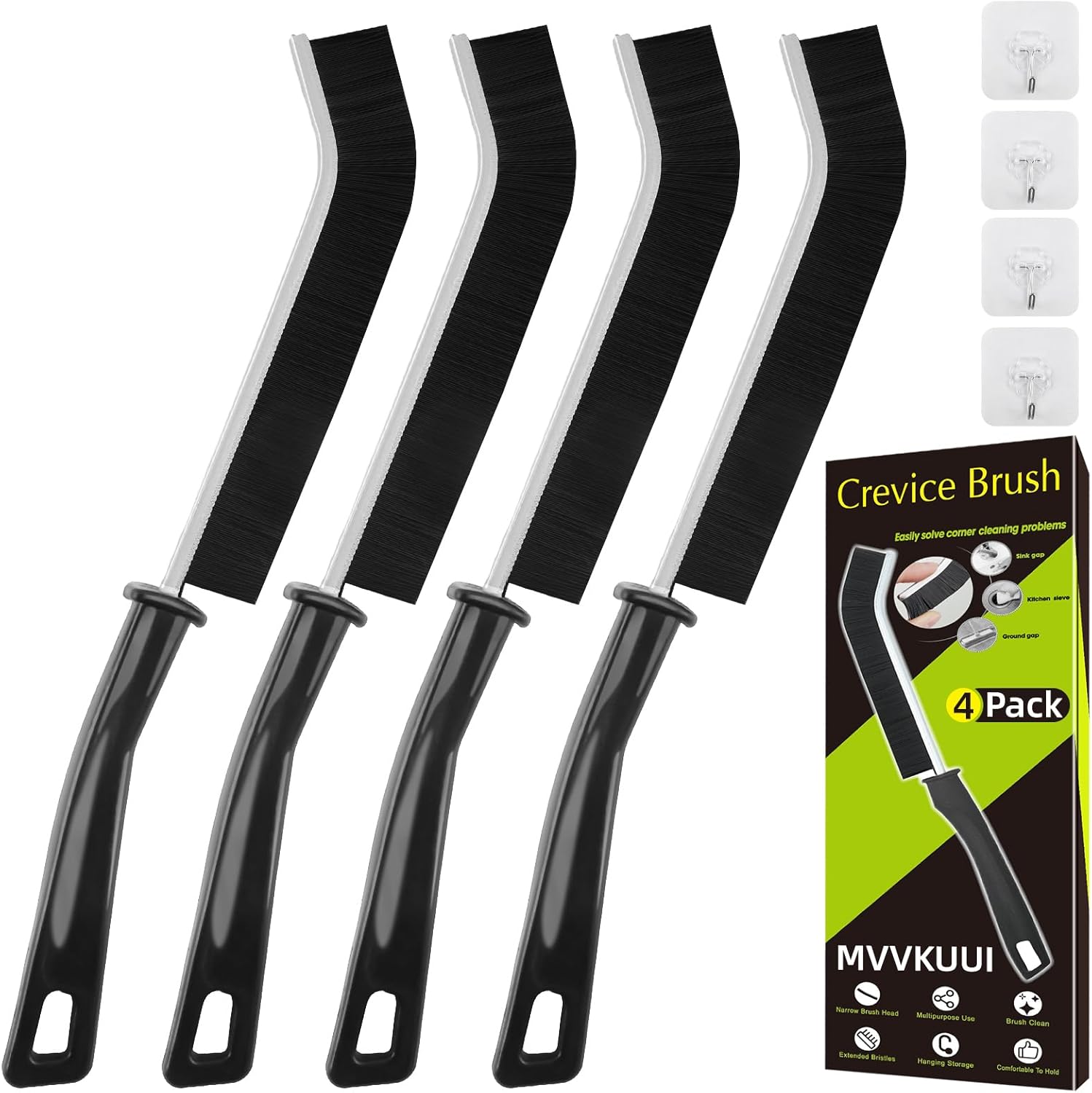 4-Piece Set Multifunction Crevice Brush for Bathroom Kitchen