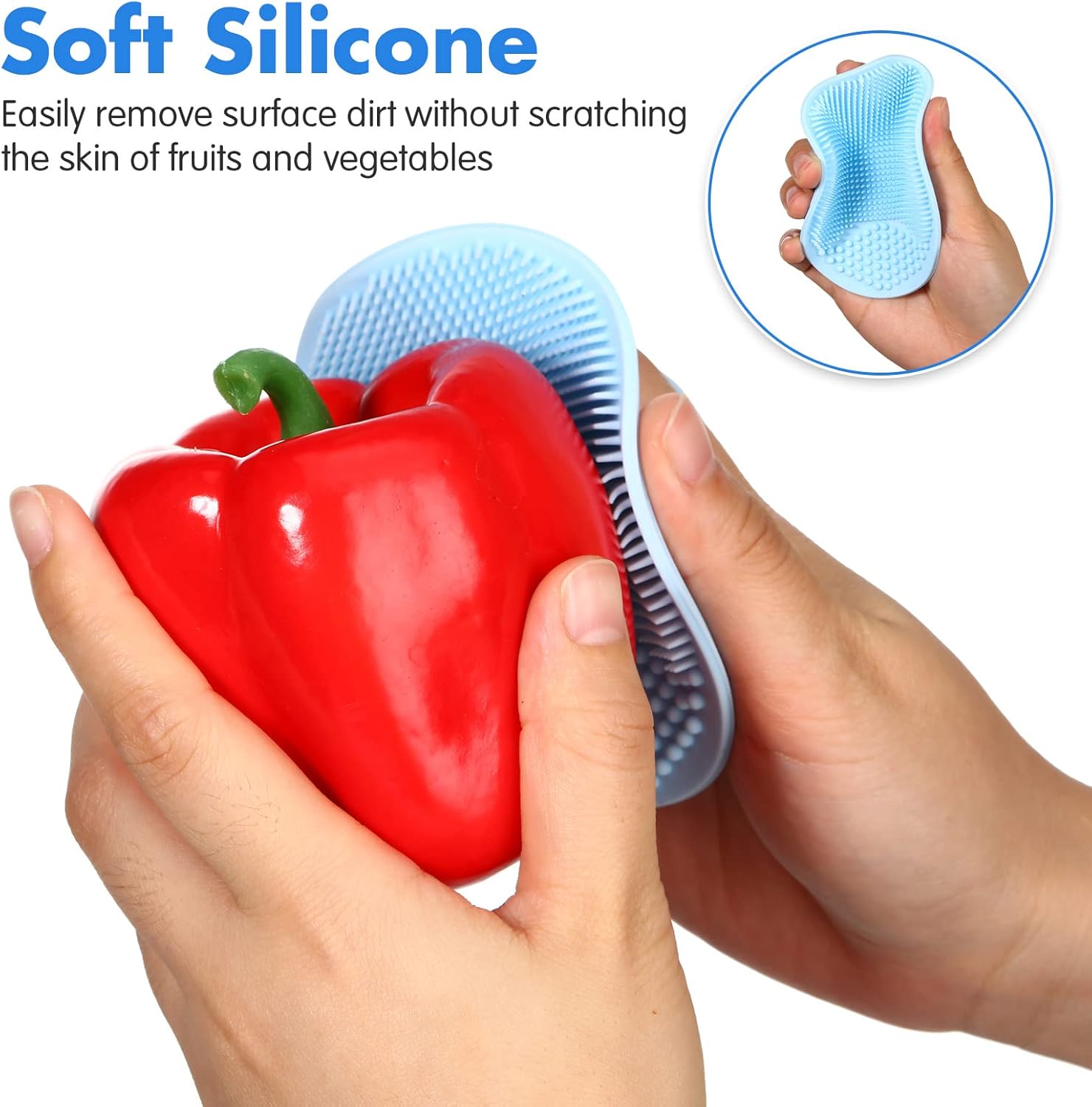 Ergonomic Vegetable Brush Set for More Efficiently