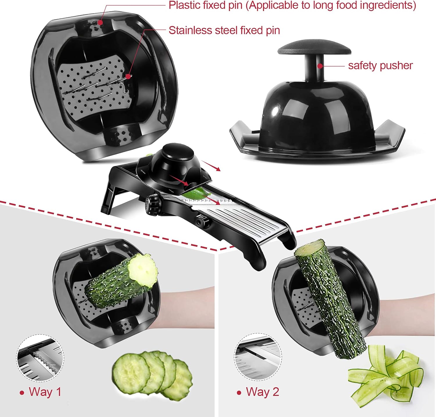 Masthome Adjustable Mandoline Slicer