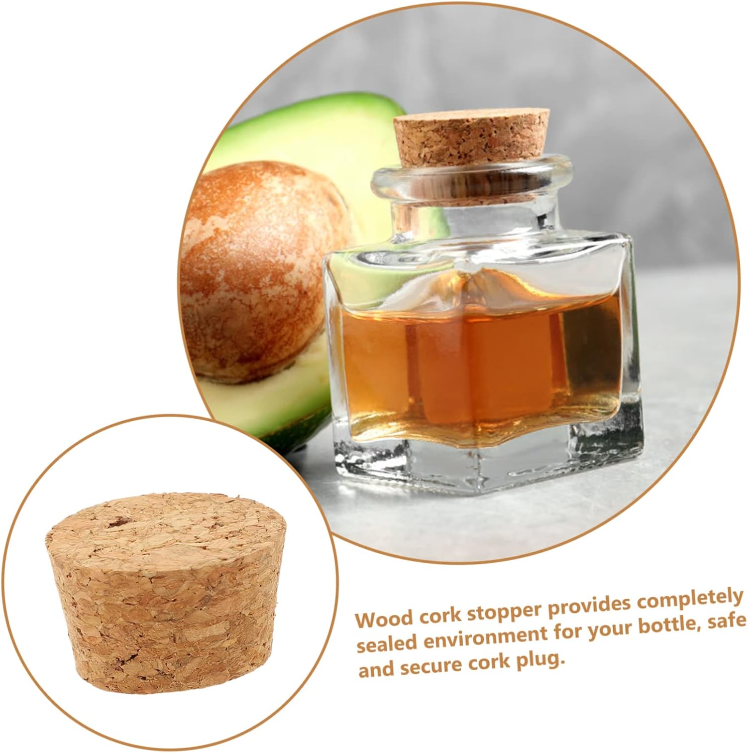 60 Pcs Glass Bottle Cork Stoppers Making Wine Preservation Easy